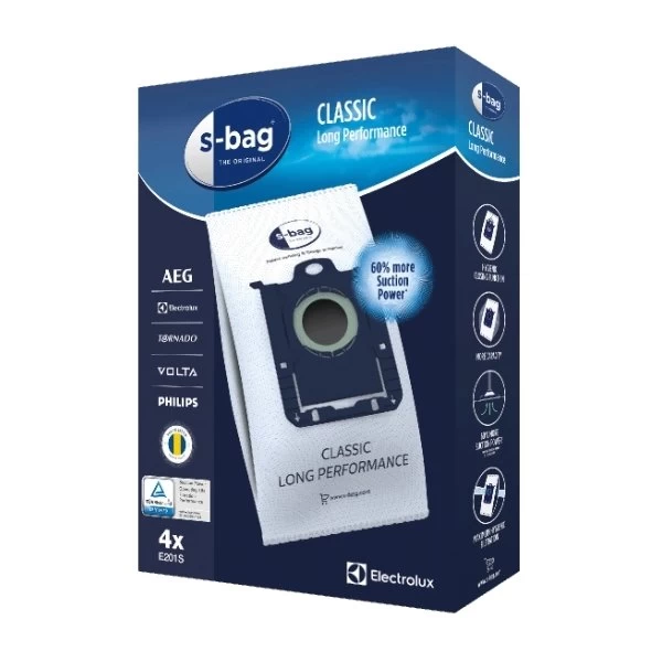 AEG GR201 S-Bag Classic Støvsugerposer, 4 Stk. 3 AEG GR201 S-Bag Classic Støvsugerposer, 4 Stk.