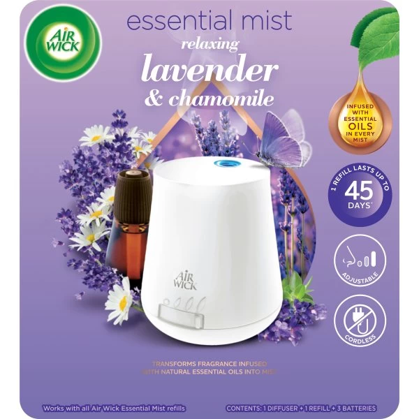 Air Wick Essential Mist Starter | Relax Lavender 3 Air Wick Essential Mist Starter | Relax Lavender
