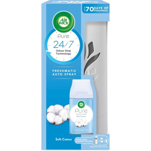 Air Wick Freshmatic Starter | Soft Cotton 3 Air Wick Freshmatic Starter | Soft Cotton