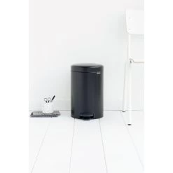 Brabantia NewIcon Pedalspand | 12 L | Mat Sort -Rengøringsekspert brabantia newicon pedalspand 12 l matt black 4