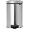 Brabantia NewIcon Pedalspand | 12 L | Mat Stål FPP -Rengøringsekspert brabantia newicon pedalspand 12 l matt steel fpp