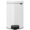 Brabantia NewIcon Pedalspand | 12 L | Hvid -Rengøringsekspert brabantia newicon pedalspand 12 l white