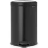 Brabantia NewIcon Pedalspand | 20 L | Mat Sort -Rengøringsekspert brabantia newicon pedalspand 20 l matt black