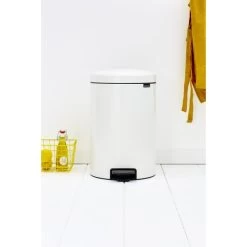 Brabantia NewIcon Pedalspand | 20 L | Hvid -Rengøringsekspert brabantia newicon pedalspand 20 l white 4