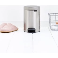 Brabantia NewIcon Pedalspand | 3 L | Mat Stål FPP -Rengøringsekspert brabantia newicon pedalspand 3 l matt steel fpp 8
