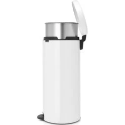 Brabantia NewIcon Pedalspand | 30 L | Metal Hvid -Rengøringsekspert brabantia newicon pedalspand 30 l metal hvid 4