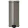 Brabantia NewIcon Pedalspand | 30 L | Platin -Rengøringsekspert brabantia newicon pedalspand 30 l platinum