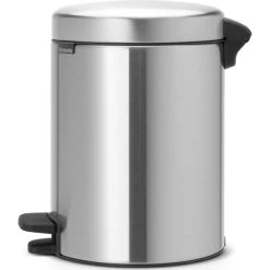 Brabantia NewIcon Pedalspand | 5 L | Mat Stål -Rengøringsekspert brabantia newicon pedalspand 5 l matt steel 3