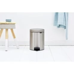 Brabantia NewIcon Pedalspand | 5 L | Mat Stål -Rengøringsekspert brabantia newicon pedalspand 5 l matt steel 4