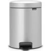 Brabantia NewIcon Pedalspand | 5 L | Metallic Grå -Rengøringsekspert brabantia newicon pedalspand 5 l metallic grey
