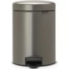 Brabantia NewIcon Pedalspand | 5 L | Platin -Rengøringsekspert brabantia newicon pedalspand 5 l platinum