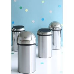 Brabantia Push Bin | 60 L | Blank Stål -Rengøringsekspert brabantia push bin 60 l blank stal 5