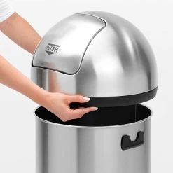 Brabantia Push Bin | 60 L | Mat Stål -Rengøringsekspert brabantia push bin 60 l mat stal 2
