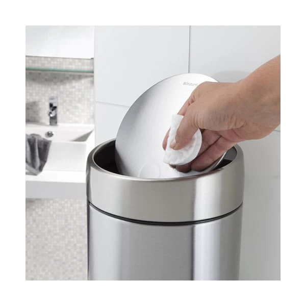 Brabantia Slide Bin | 5 L | Mat Stål FPP 4 Brabantia Slide Bin | 5 L | Mat Stål FPP - Billede 2