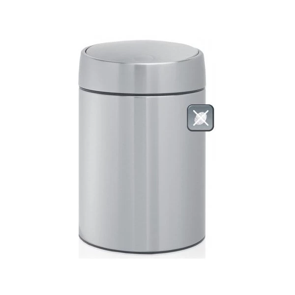 Brabantia Slide Bin | 5 L | Mat Stål FPP 3 Brabantia Slide Bin | 5 L | Mat Stål FPP