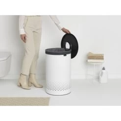 Brabantia Vasketøjskurv | 60 L | Hvid/grå -Rengøringsekspert brabantia vasketojskurv 60 l hvidgra 6