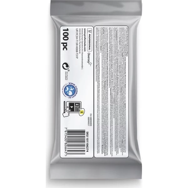 Cif Pro Universal Wipes, 100 Stk 4 Cif Pro Universal Wipes, 100 Stk - Billede 2