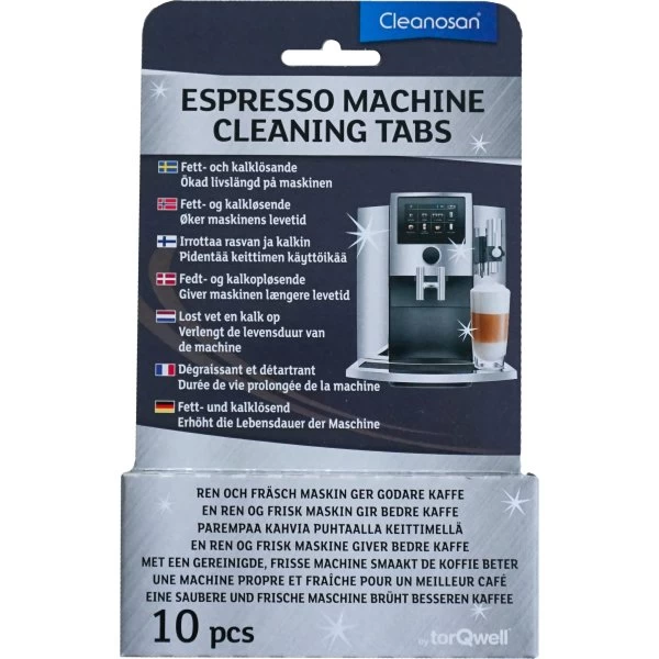 Cleanosan Rengøringstabs | Espresso | 10 Tabs 4 Cleanosan Rengøringstabs | Espresso | 10 Tabs - Billede 2