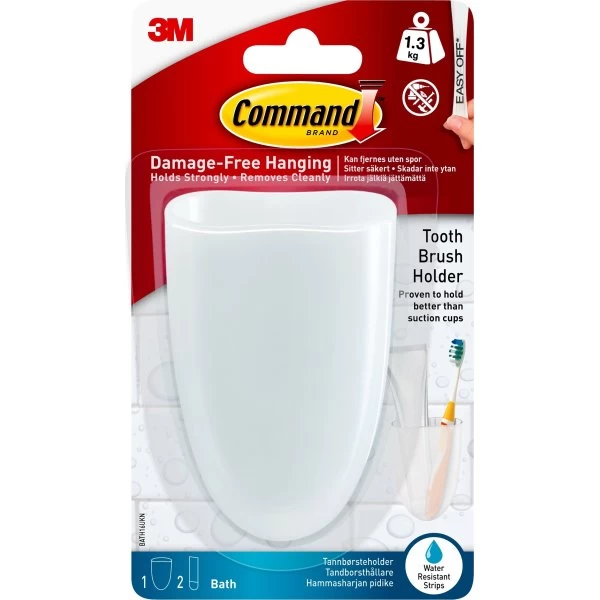 Command Tandbørsteholder 3 Command Tandbørsteholder