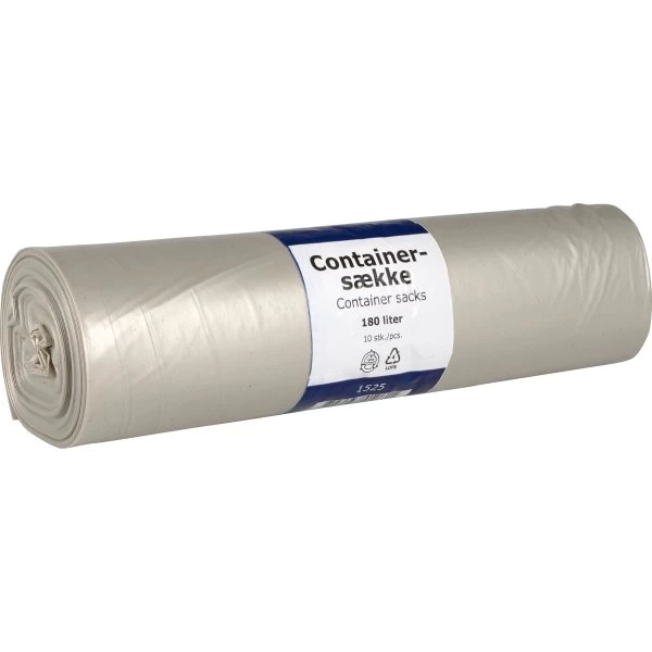 No Name Containersæk 180L, 114x150cm, 40my Genanvendt Klar 3 No Name Containersæk 180L, 114x150cm, 40my Genanvendt Klar