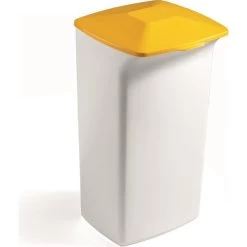 Durable Durabin Fladt Låg T/Affaldsspand 40 L, Gul 8 Durable Durabin Fladt Låg T/Affaldsspand 40 L, Gul -Rengøringsekspert durabin fladt lag taffaldsspand 40 l gul 3