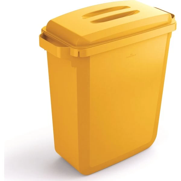 Durable Durabin Låg "Håndtag" 60 L, Gul 4 Durable Durabin Låg "Håndtag" 60 L, Gul - Billede 2
