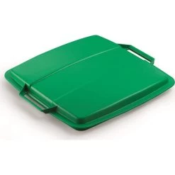 Durable Durabin Låg T/Affaldsspand 90 L, Grøn