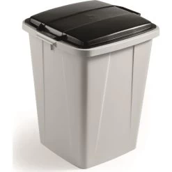 Durable Durabin Låg T/Affaldsspand 90 L, Sort -Rengøringsekspert durabin lag taffaldsspand 90 l sort 3