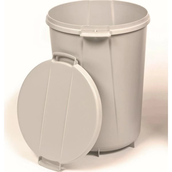 Durable Durabin Rund Affaldsspand, 40 L, Grå 5 Durable Durabin Rund Affaldsspand, 40 L, Grå - Billede 3