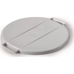 Durable Durabin Rund "Fladt" Låg, 40 L, Grå