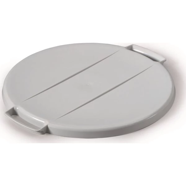 Durable Durabin Rund "Fladt" Låg, 40 L, Grå 3 Durable Durabin Rund "Fladt" Låg, 40 L, Grå