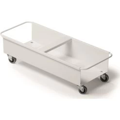 Durable Durabin Transportvogn 2x40L, Hvid