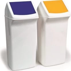 Durable Durabin Vippelåg T/Affaldsspand 40 L, Gul -Rengøringsekspert durabin vippelag taffaldsspand 40 l gul 3