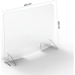 No Name Hygiejne Skærm 60 X 80 Cm 6 No Name Hygiejne Skærm 60 X 80 Cm -Rengøringsekspert hygiejne skarm 60 x 80cm 1