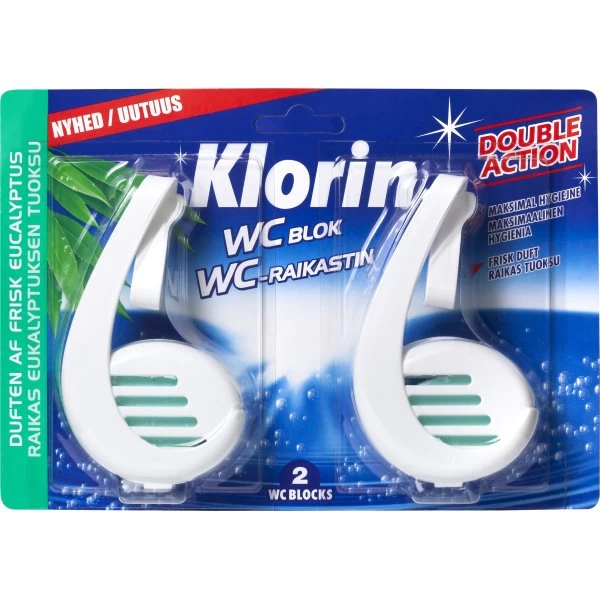 Klorin WC-blok | Eukalyptus | 2 Stk 3 Klorin WC-blok | Eukalyptus | 2 Stk