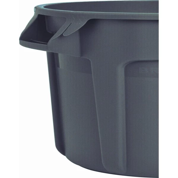 Låg BRUTE Rund Affaldsbeholder, Medium, Grå 3 Låg BRUTE Rund Affaldsbeholder, Medium, Grå