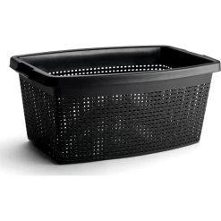 No Name Linnedkurv | Rattanlook | Sort | 40 L