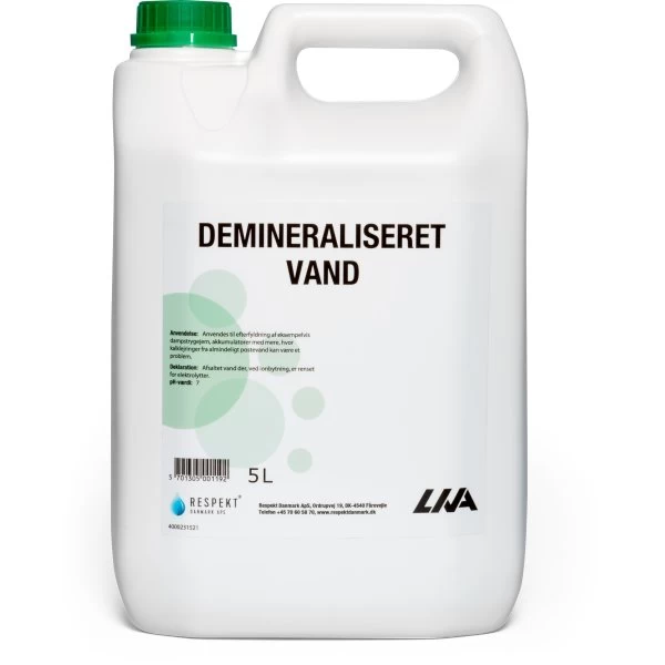Liva Demineraliseret Vand | 5 L 3 Liva Demineraliseret Vand | 5 L