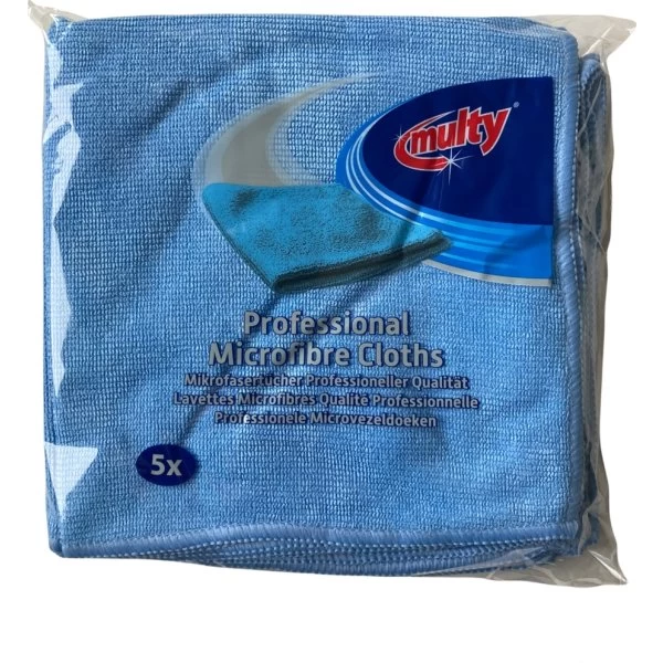 No Name Mikrofiberklud | 40 X 40 Cm | Blå | 5 Stk. 3 No Name Mikrofiberklud | 40 X 40 Cm | Blå | 5 Stk.