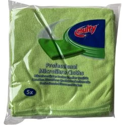 No Name Mikrofiberklud | 40 X 40 Cm | Grøn | 5 Stk.