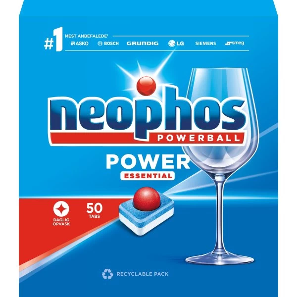 Neophos Opvasketabs | Power Essential | 50 Stk 3 Neophos Opvasketabs | Power Essential | 50 Stk