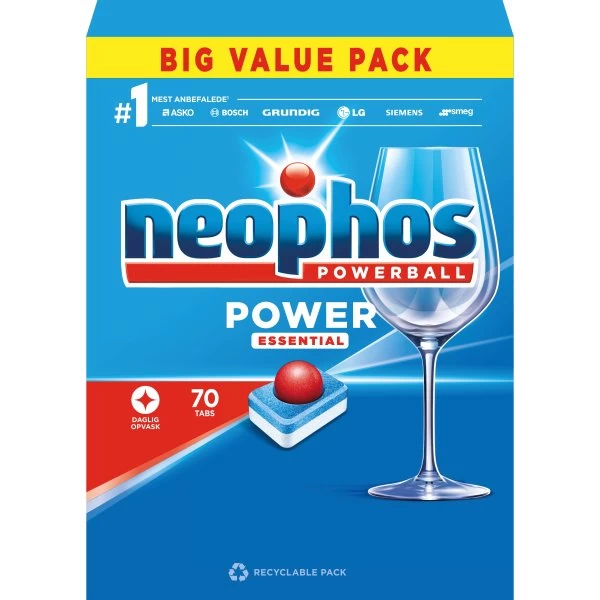 Neophos Opvasketabs | Power Essential | 70 Stk 3 Neophos Opvasketabs | Power Essential | 70 Stk