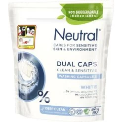 Neutral Vaskekapsler, White, 28 Ml, 40 Stk.