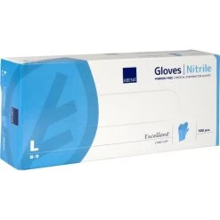 ABENA Nitrilhandsker Lang | Pudderfri | Large | 100 Stk