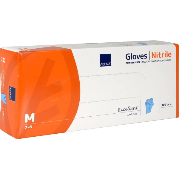 ABENA Nitrilhandsker Lang | Pudderfri | Medium | 100 Stk 3 ABENA Nitrilhandsker Lang | Pudderfri | Medium | 100 Stk
