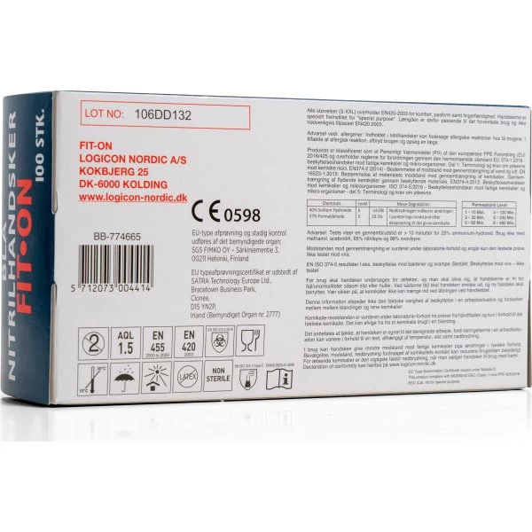 Nitrilhandsker | Pudderfri | Medium | 100 Stk 4 Nitrilhandsker | Pudderfri | Medium | 100 Stk - Billede 2