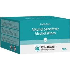Norlis Care Hånddesinfektion 75% | Wipes | 100 Stk