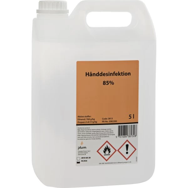 Plum Hånddesinfektion 85% | Flydende | 5 L 3 Plum Hånddesinfektion 85% | Flydende | 5 L