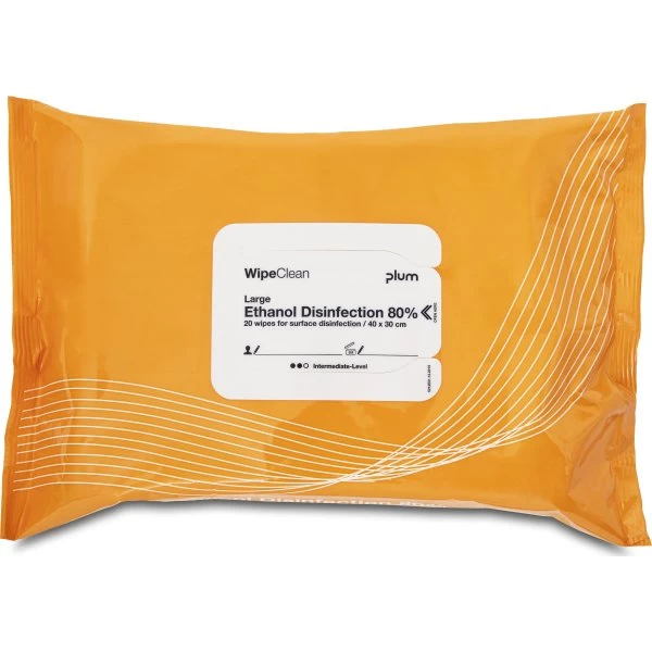 Plum WipeClean 80% | Wipes | Large | 20 Stk 3 Plum WipeClean 80% | Wipes | Large | 20 Stk