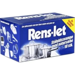 No Name Rens-Let Ståluldssvampe, Blå, 10 Stk.